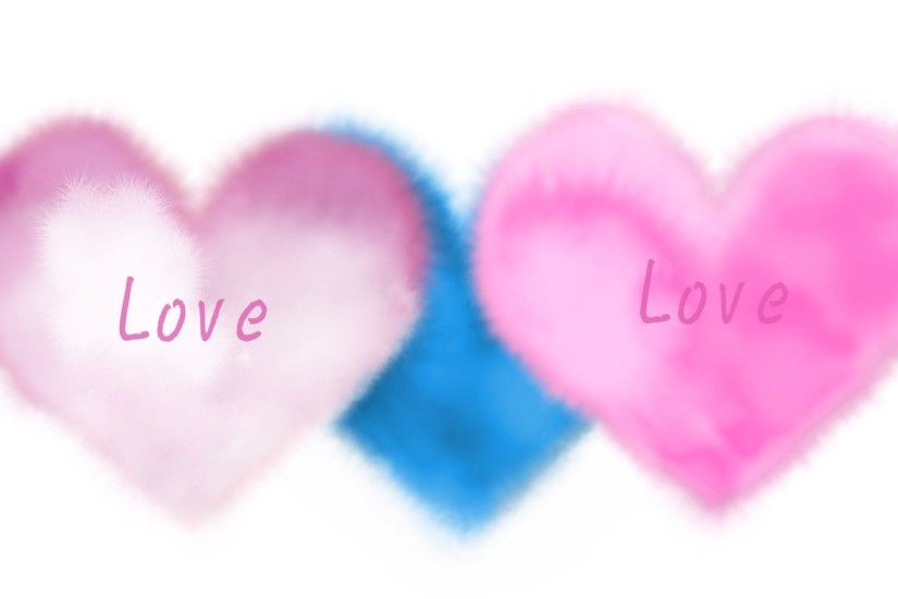 wallpaper: Pink, Heart, Love, Blue, Light wallpaper