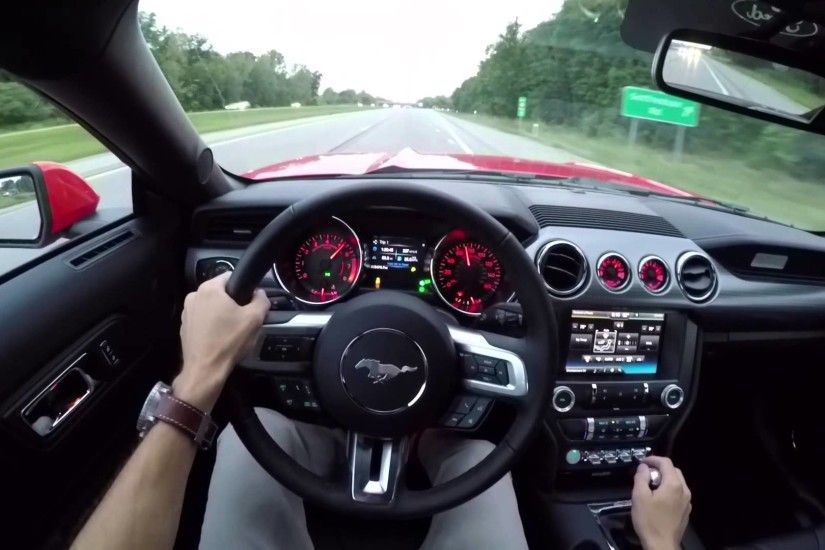 behind wheel ecoboost ford mustang