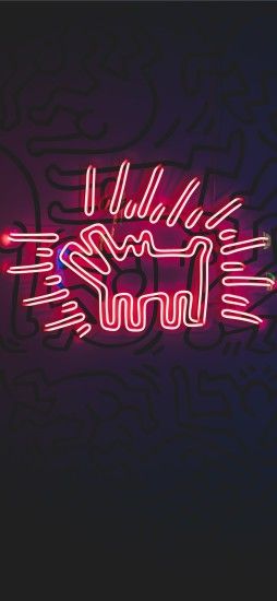 ... black and red Budweiser neon signage iPhone 8 wallpaper.