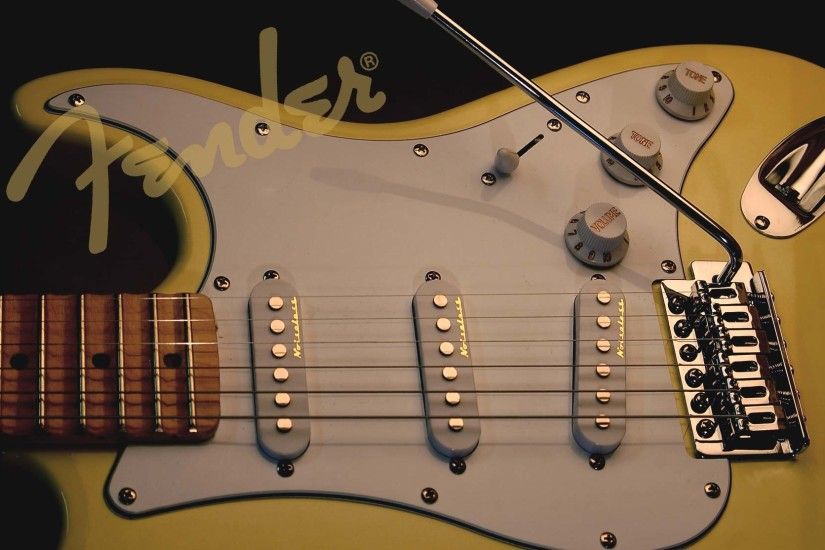 Guitar wallpaper, Fender Stratocaster guitar