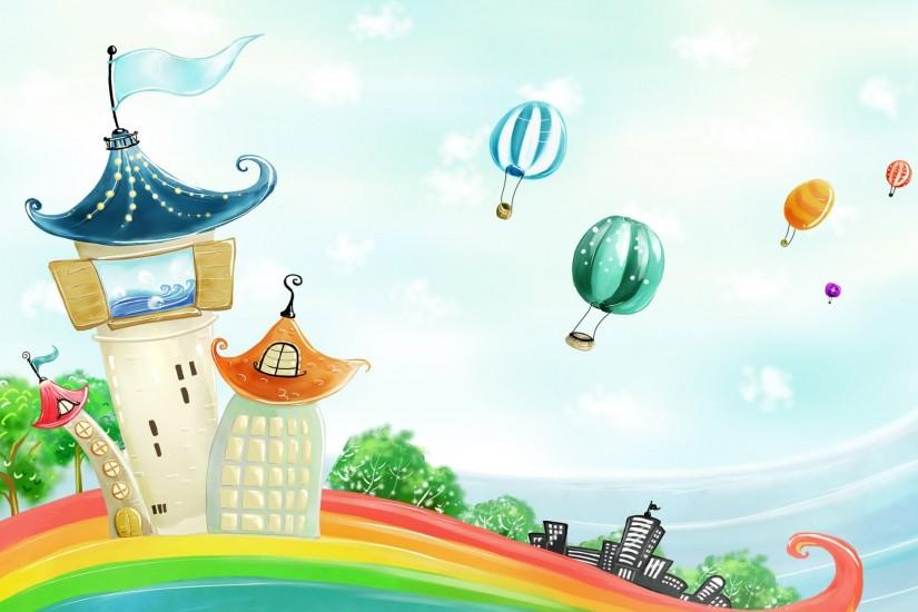 beautiful cartoon background 1920x1200 download free