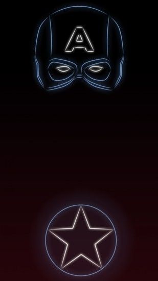 #TeamCap Tap to see more Superheroes Glow With Neon Light Apple iPhone