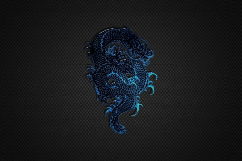 Wallpaper hd 1080p blue dragon logo on black wallpapers.