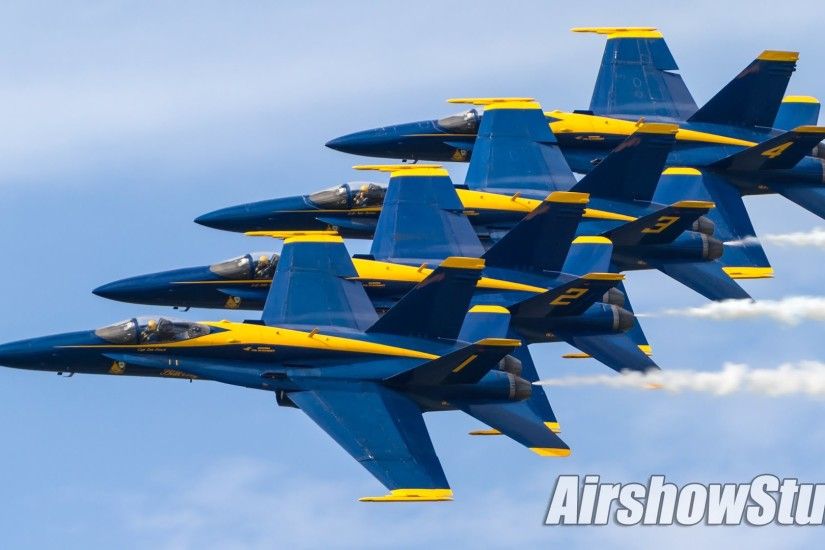 US Navy Blue Angels 2016 High Show - Spirit of St Louis Airshow - YouTube