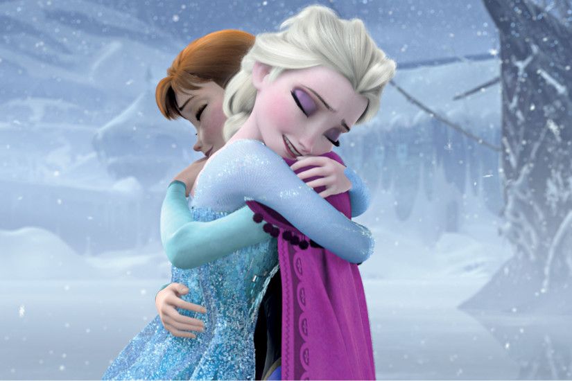 Frozen Movie Couple Hug HD Wallpaper