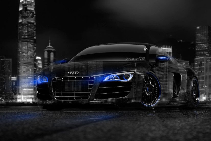 ... Audi-R8-Crystal-City-Car-2014-Blue-Neon- ...