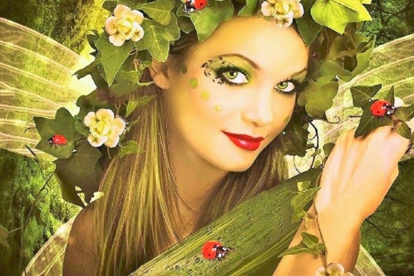 Image: Pretty Lady Bug Fairy wallpapers and stock photos. Â«