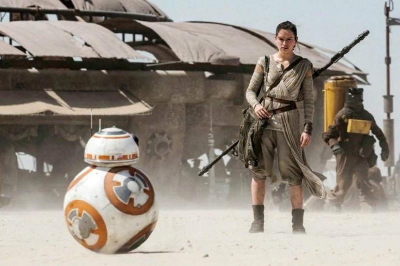 BB-8 and Rey - Star Wars 7: The Force Awakens 1920x1080 wallpaper