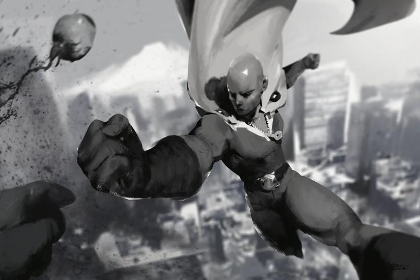 one punch man background 1920x1080 hd 1080p