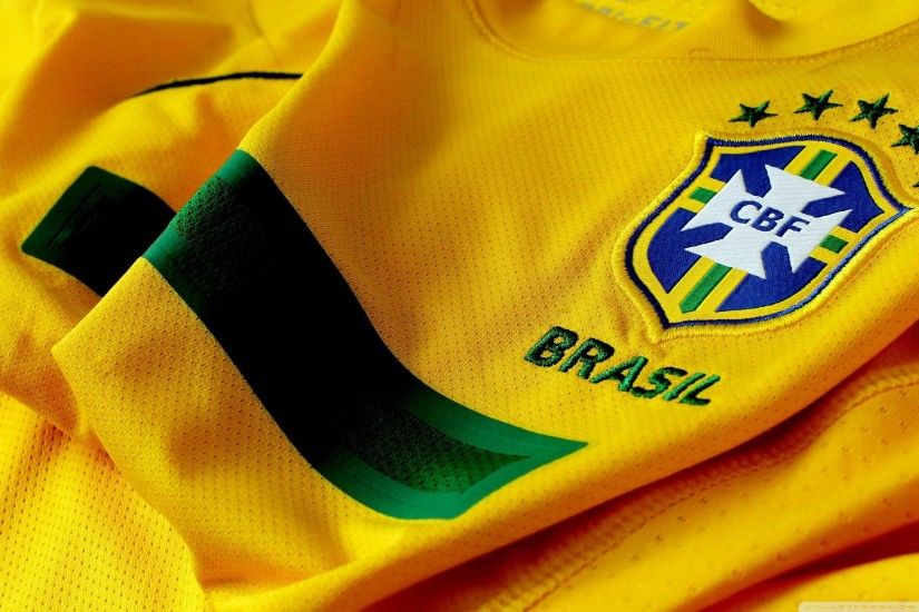 Brazil Soccer Shirt And Logo Wallpapers HD