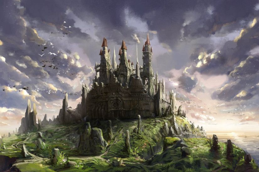 Fantasy Castle Wallpaper Free With Wallpapers Wide Resolution 1920x1080 px  418.51 KB