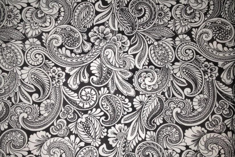 Paisley Wallpaper Black And..