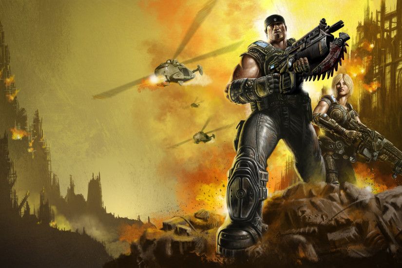 Wallpaper Gears of war, Marcus fenix, Anya stroud, Soldiers, Weapons HD,  Picture, Image