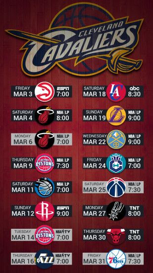Cleveland Cavaliers 2017 Mobile lock screen wallpaper for iPhone, Android,  Pixel