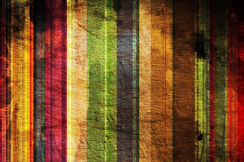 Scratched colorful wood stripes wallpaper