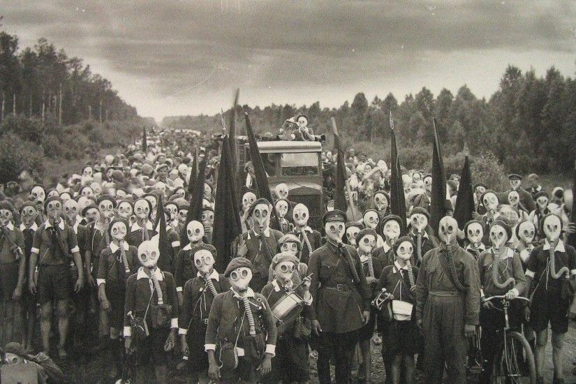 Soviet Gas Masks World War Children Wallpaper At Dark Wallpapers