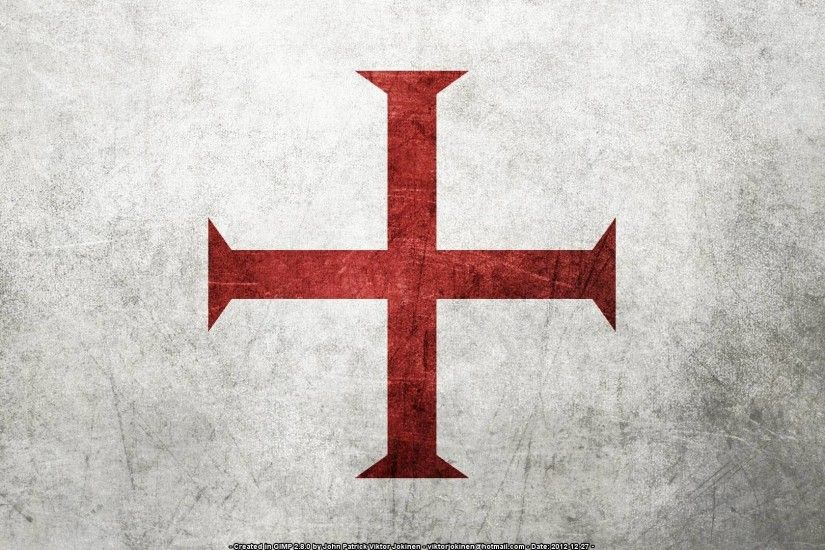 1920x1080 Flag of the Knights Templar (Several Resolutions) by .
