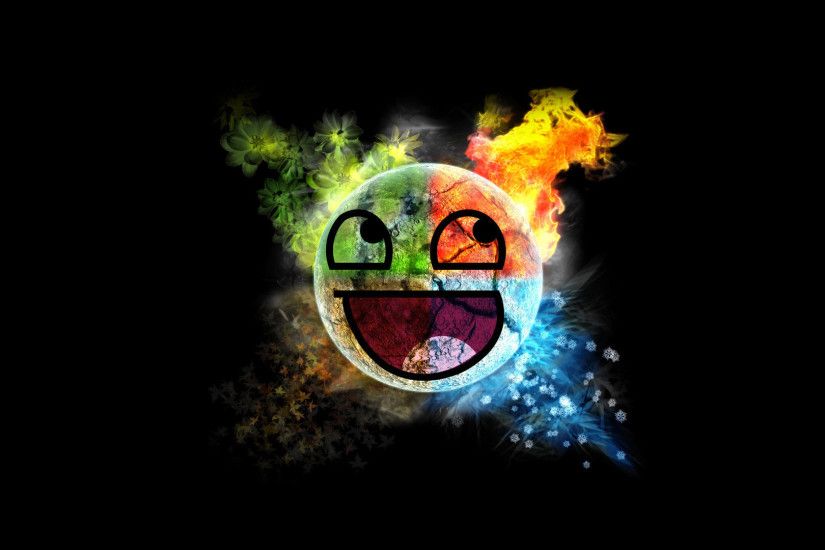 Colorful Awesome Face wallpaper - Meme wallpapers - #19712