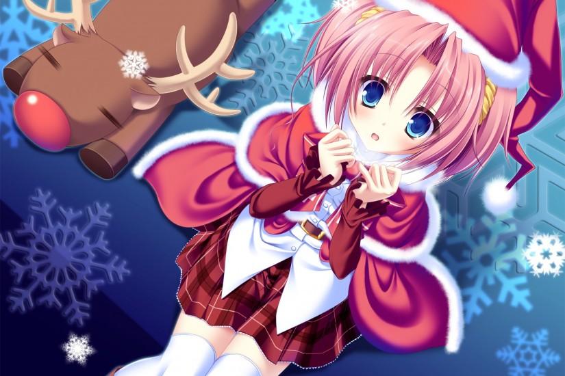 23 Christmas Anime Girl Wallpaper
