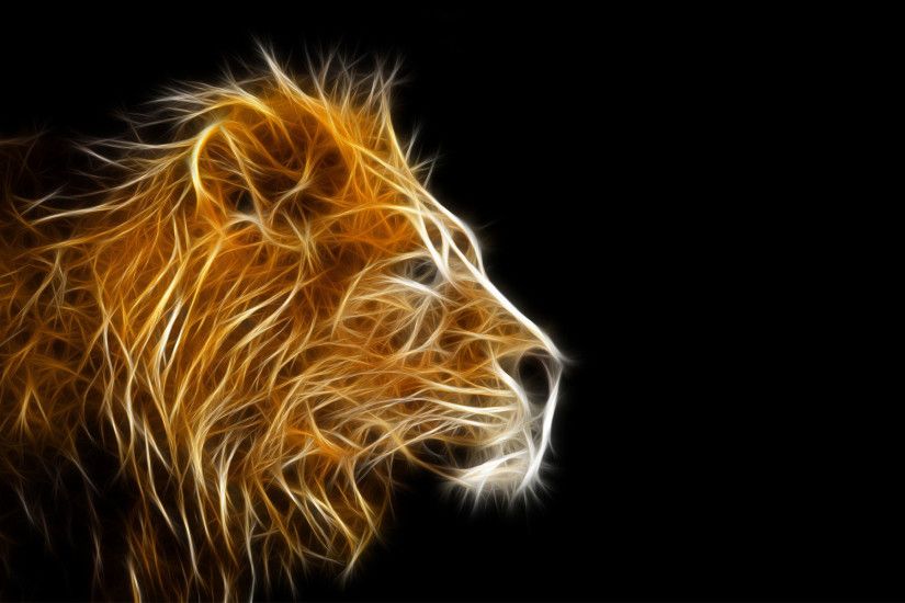3d animal wallpapers- Lion wallpaper