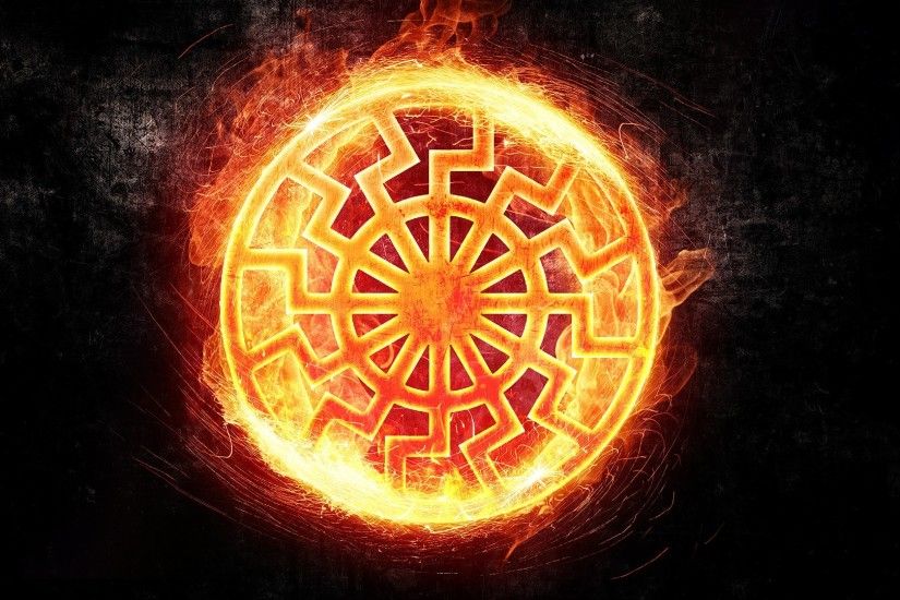 fire, symbol, nazi, occultism, satanic :: Wallpapers