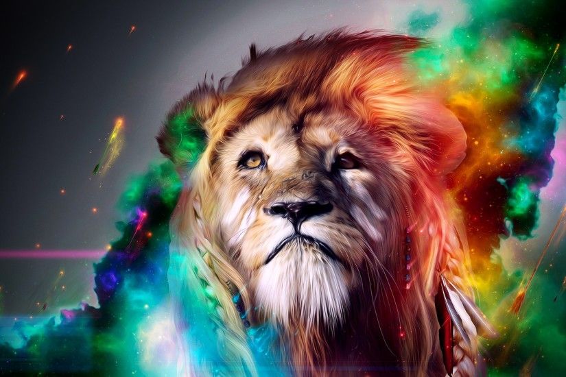 Lion 3D Graphics HD Desktop Wallpaper
