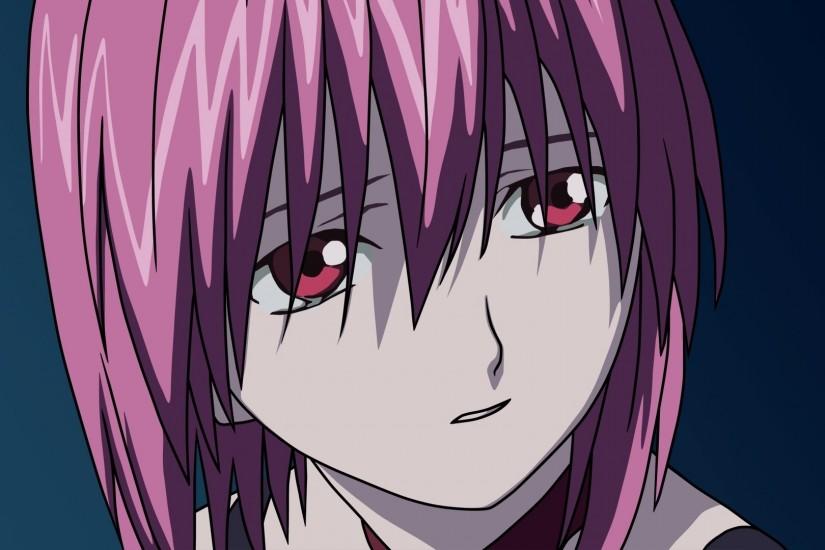 Preview wallpaper elfen lied, girl, look, sadness, background 1920x1080