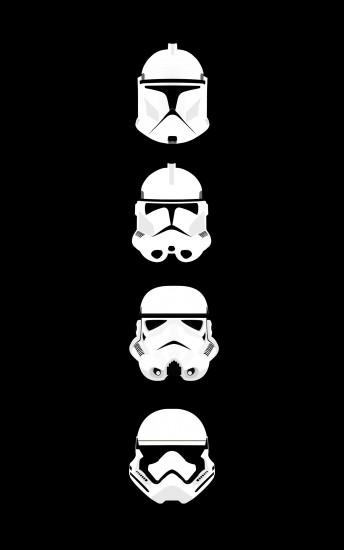 Star Wars, Clone Trooper, Stormtrooper, Helmet, Minimalism, Portrait  Display Wallpaper HD