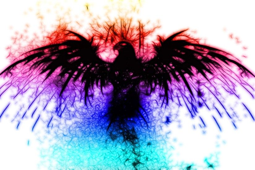 abstract phoenix bird wallpaper hd