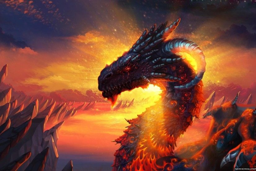 Dragons Horns Art Fantasy HD Wallpaper