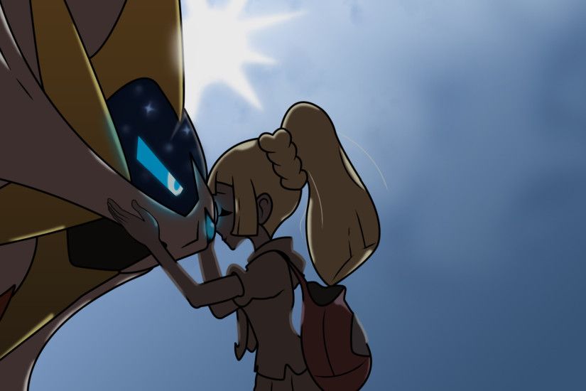 I recreated the credits image of Lillie and Lunala and made a 1920x1080