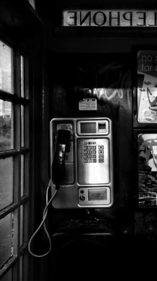 1080x1920 Wallpaper phone, booth, black white, city