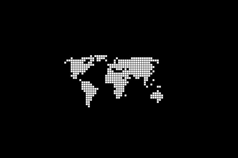 pixel world map wallpaper 8209