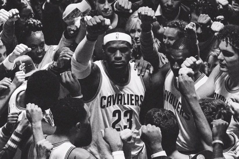 lebron james cleveland cavaliers black and white wallpaper hd 1920Ã1080