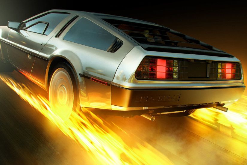 Back to the Future DeLorean 4K
