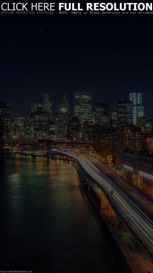 Night City View Lights Bridge Nature Android wallpaper - Android HD  wallpapers