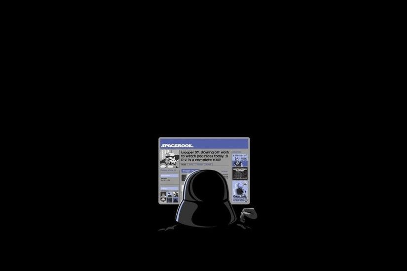 Black Background Darth Vader Facebook Funny Star Wars Stormtroopers ...