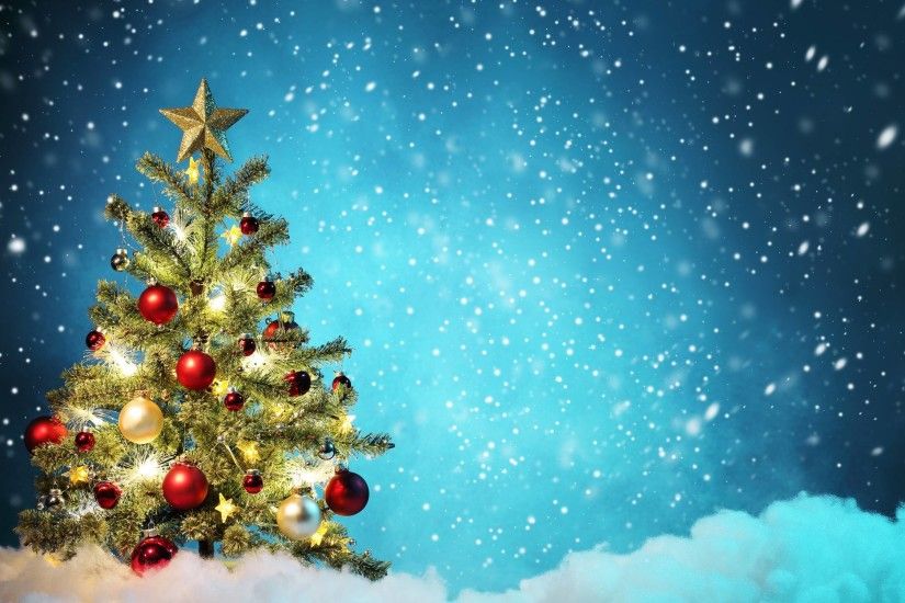 Wallpapers For > Christmas Tree Background Images