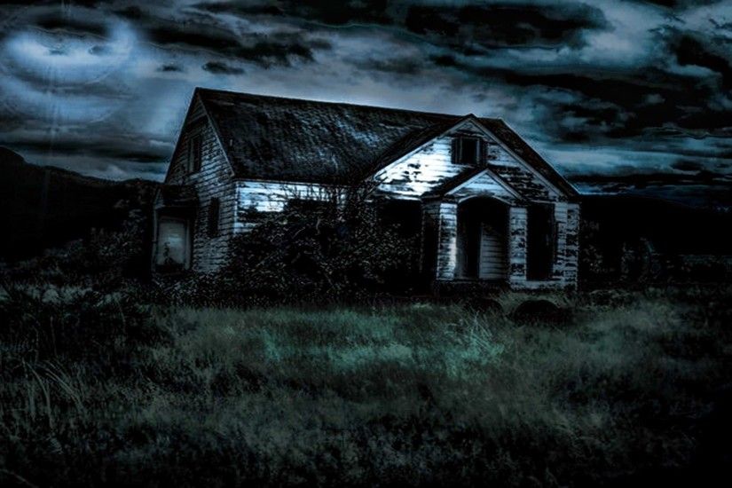 Dark House Scary Background