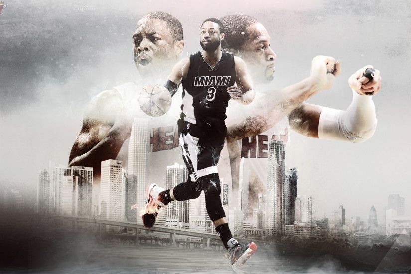 D-Wade Miami Heat 2015 Wallpaper