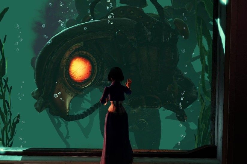 Elizabeth and Songbird - BioShock Infinite wallpaper