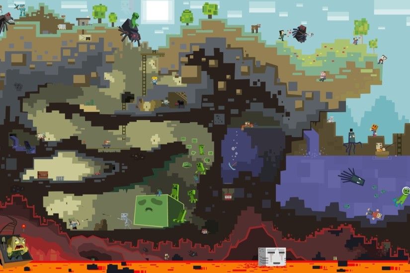 Minecraft World HD Wallpaper
