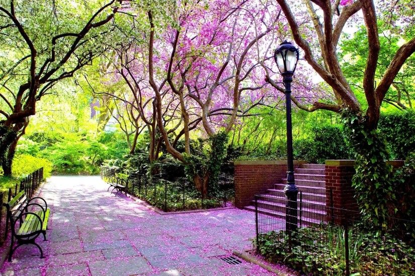 Conservatory Garden in Spring - Central Park New York
