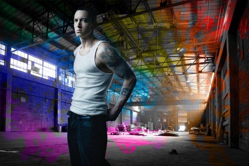 Eminem Wallpapers HD colorful right