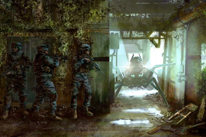 Sci Fi - Warrior Mecha Battle Soldier Wallpaper