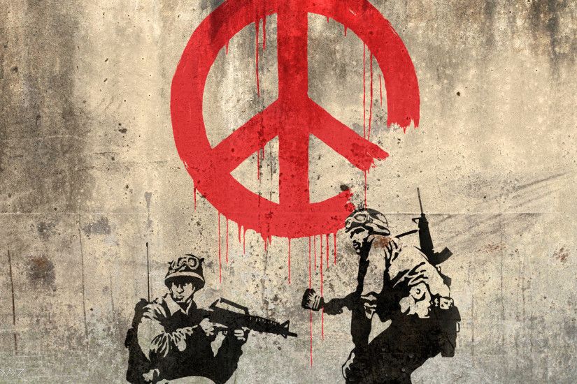 banksy peace art