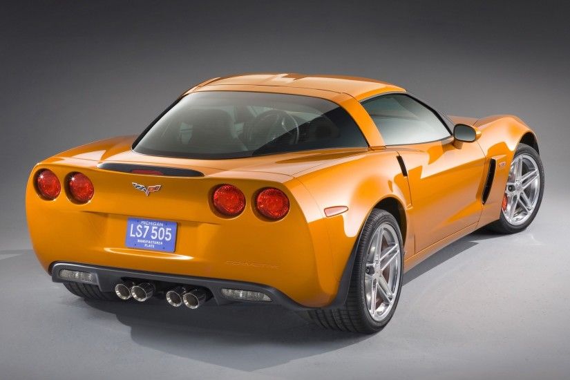 Corvette Z06 orange wallpapers and stock photos