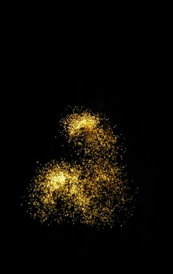 Modern Art Photography Gold Glitter Sparkle Dust Fireworks Black