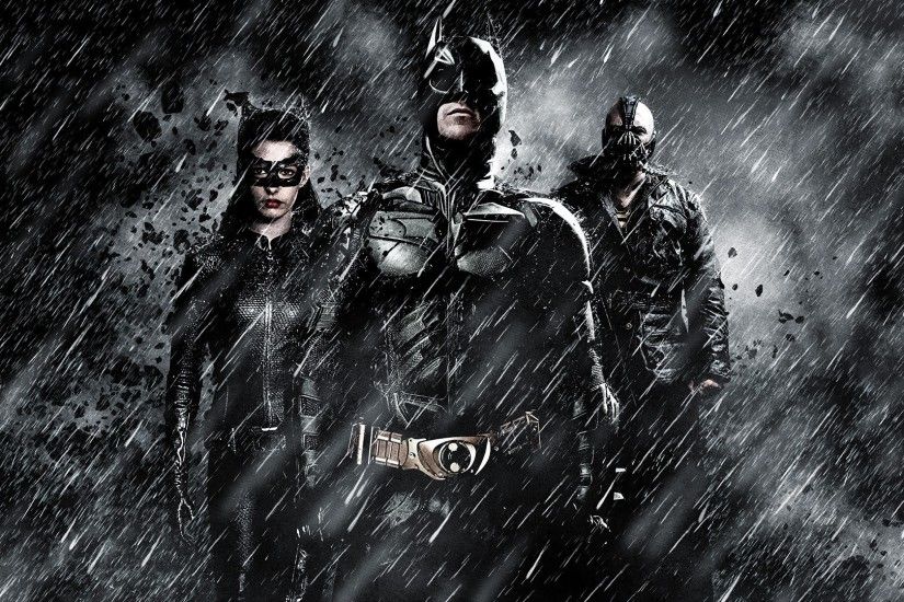 MessenjahMatt, Selina Kyle, Batman, Catwoman, Bane, Rain, Monochrome, The  Dark Knight Rises Wallpaper HD