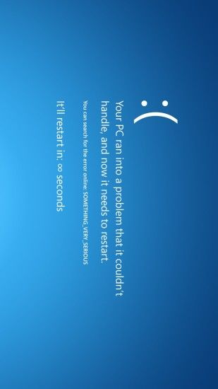 Two images with the BSOD error screen, the famous "Blue Screen of Death" ð  from Windows operating systems Â· Download the BSOD wallpapers from listed  links ...